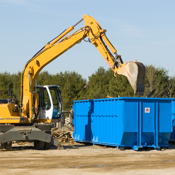 how many times can i have a residential dumpster rental emptied in Simpsonville MD